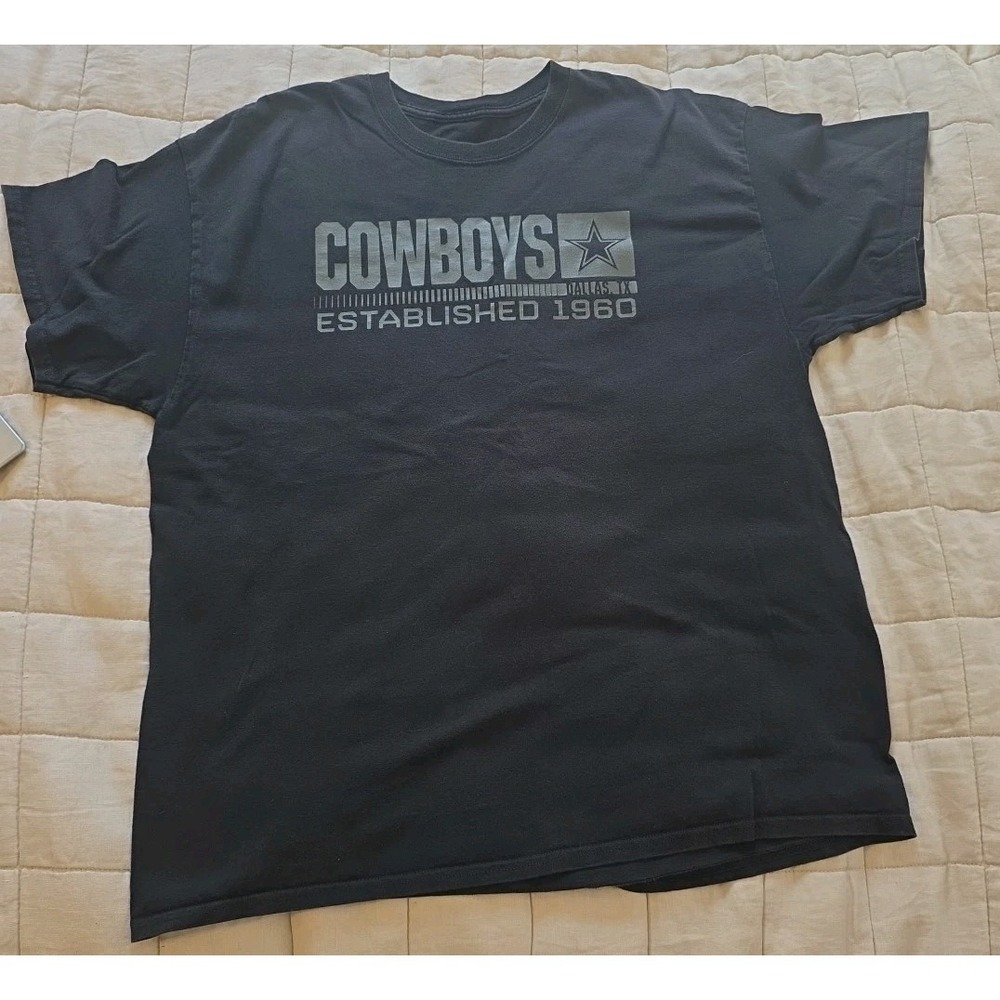 Dallas‎ Cowboys NFL Team Apparel Established 1960 T-Shirt Shirt Men's XL Black